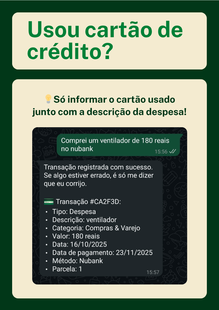 Registro de Compra no Cartão